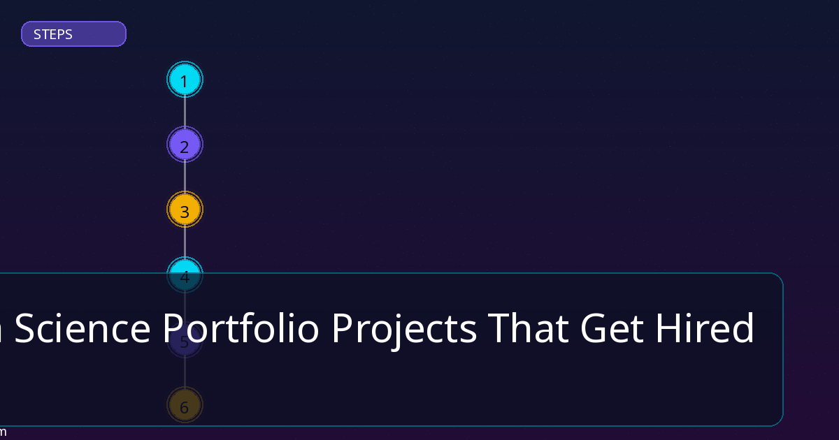 Data Science Portfolio Projects That Get Hired step by step guide