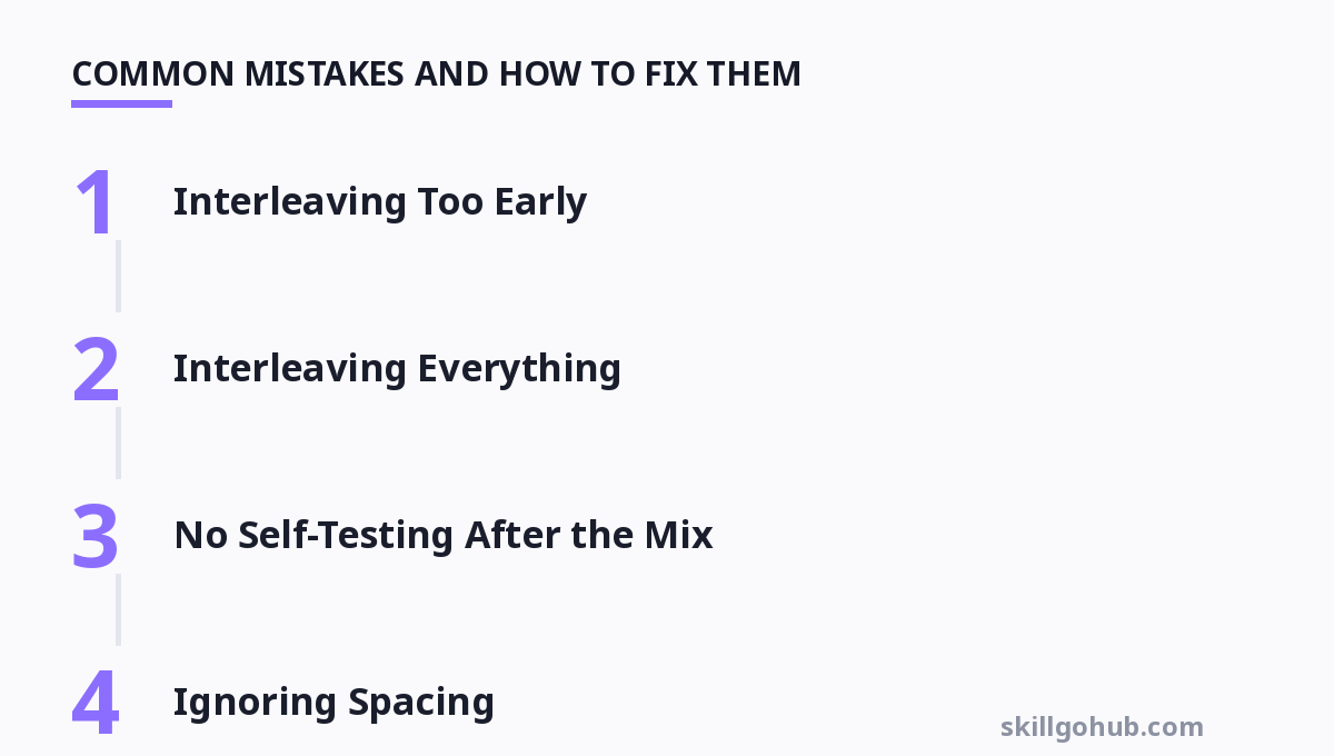 Step-by-step diagram: Common Mistakes and How to Fix Them